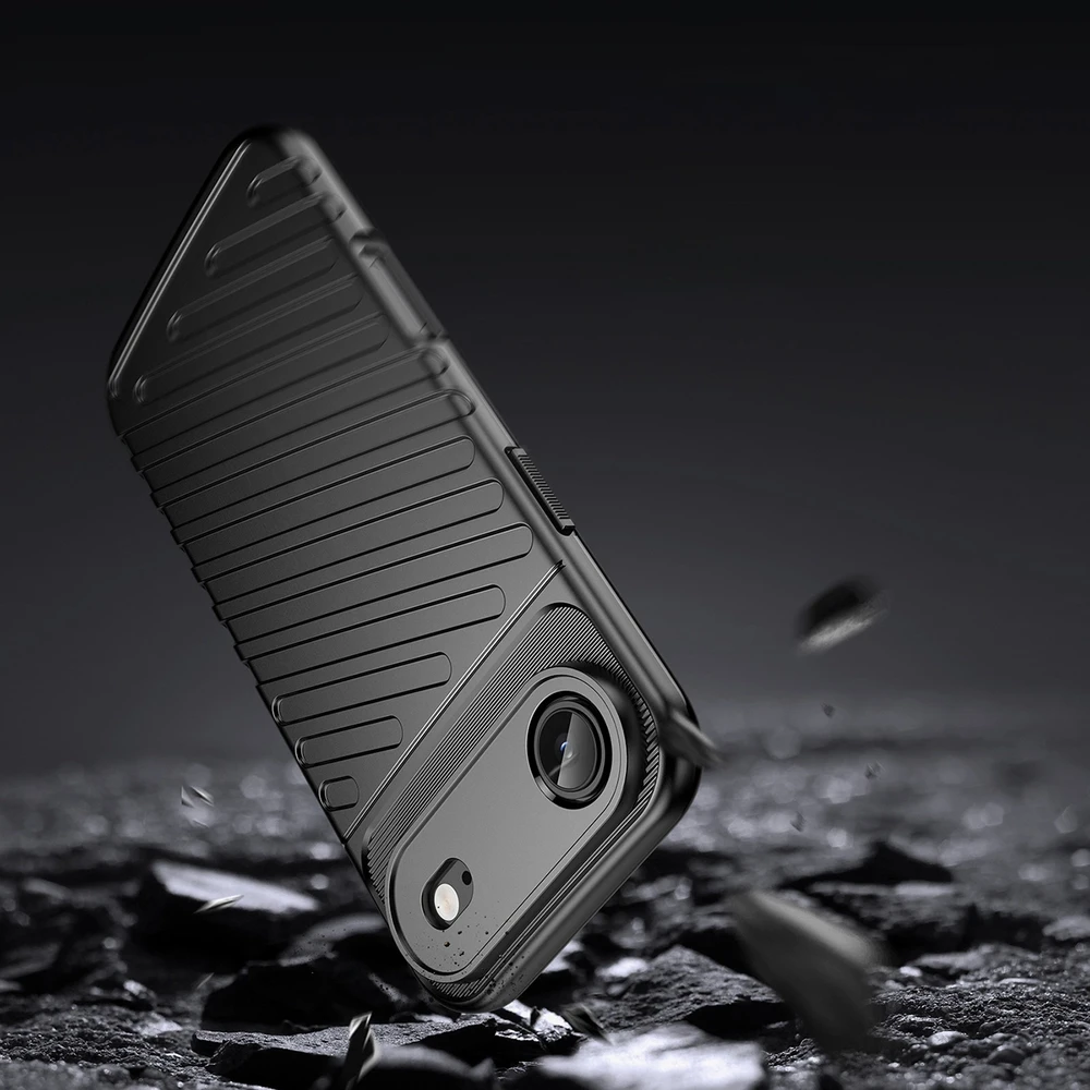 Hurtel Dėklas Thunder Dėklas skirtas Apple iPhone 17 Air – juodos spalvos