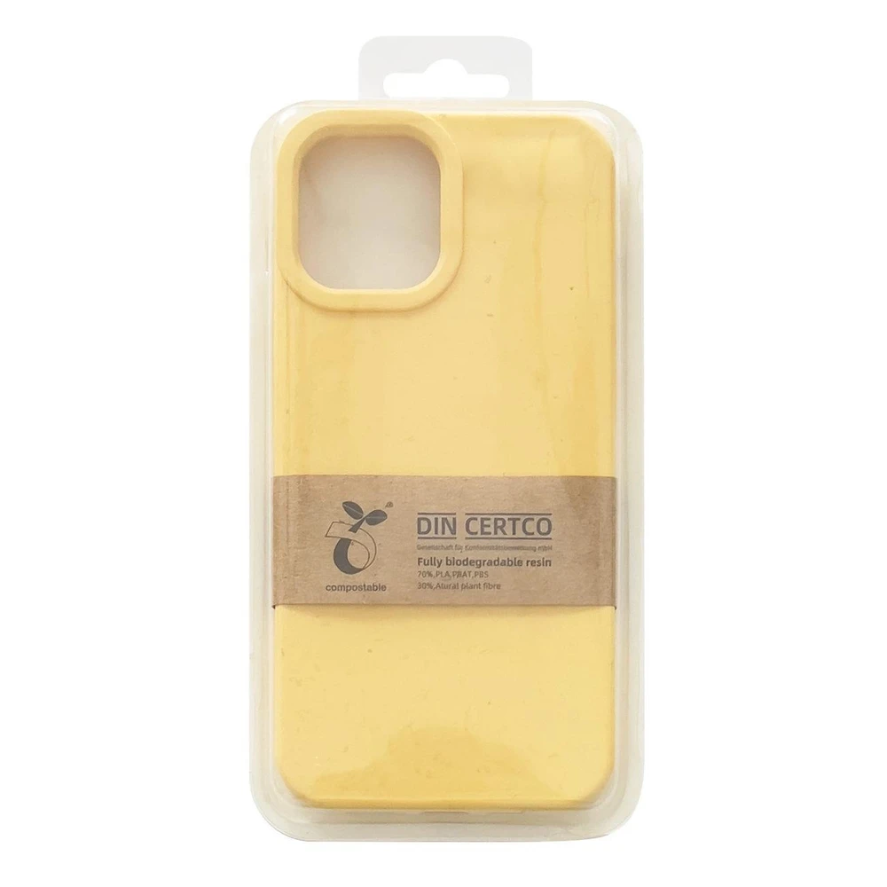 Hurtel Eco dėklas skirtas iPhone 12 Pro Max, geltonas