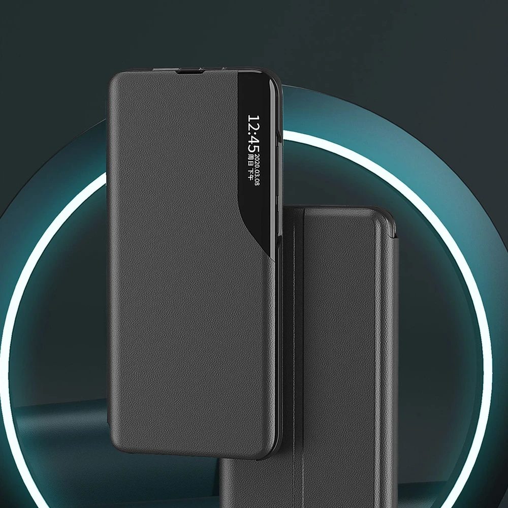 Hurtel Eco Leather View dėklas skirtas Samsung Galaxy S23 +, raudonas