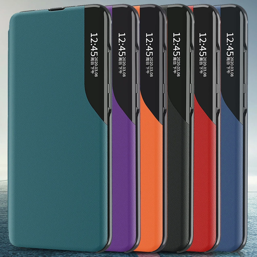 Hurtel Eco Leather View dėklas skirtas Samsung Galaxy S23 +, raudonas