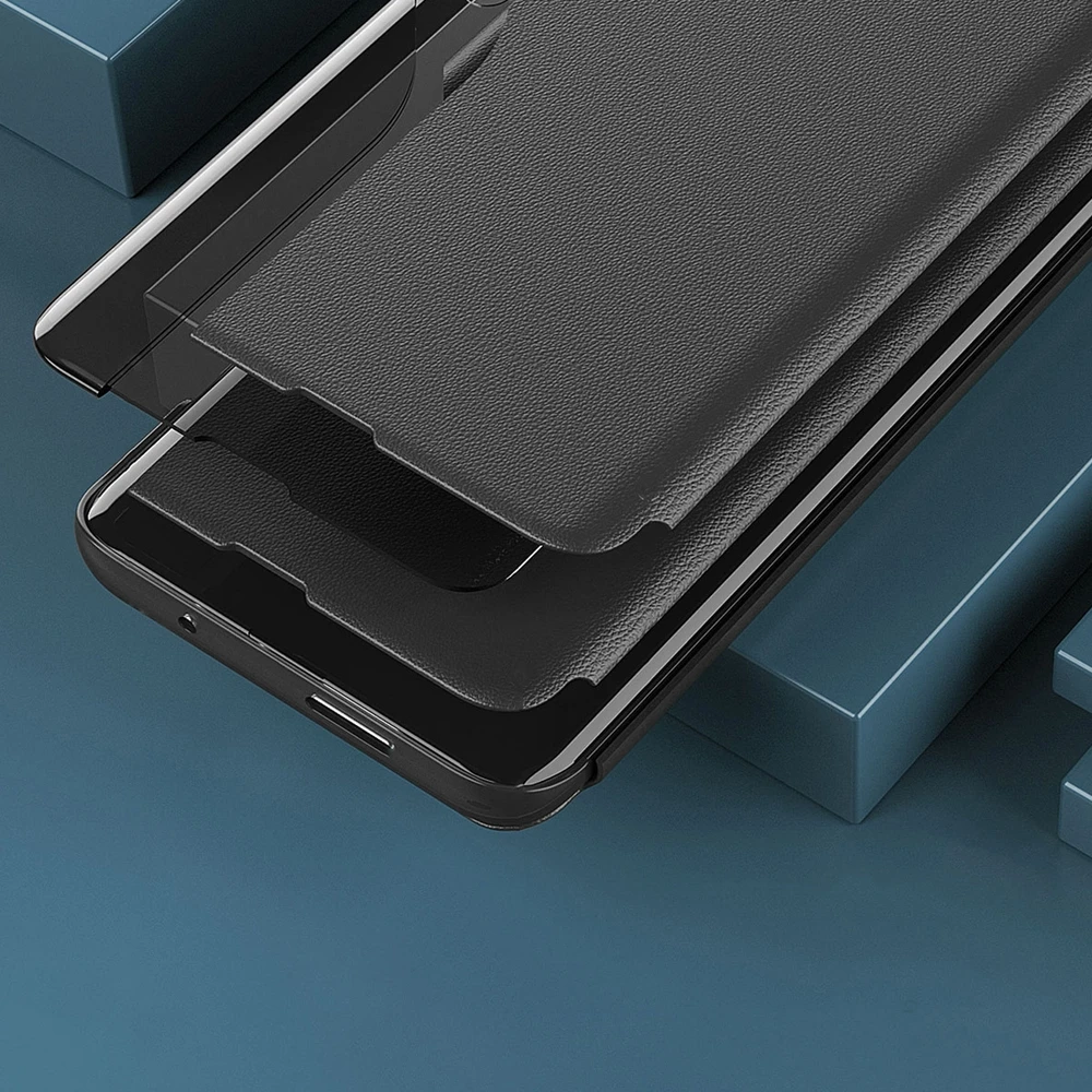 Hurtel Eco Leather View dėklas skirtas Samsung Galaxy S23 +, raudonas
