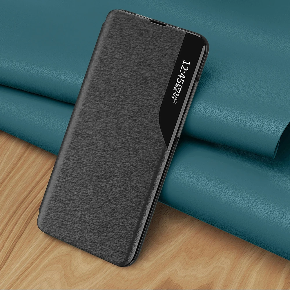 Hurtel Eco Leather View dėklas skirtas Samsung Galaxy S23 +, raudonas