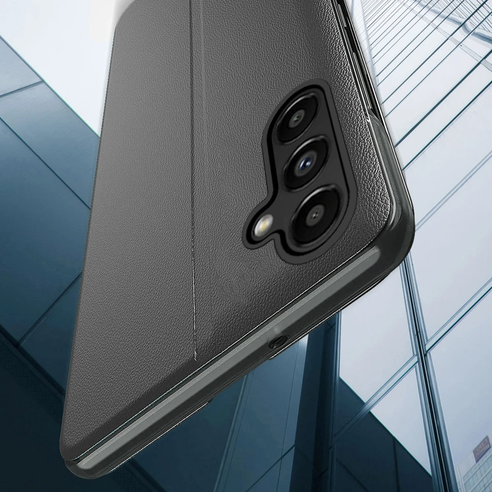 Hurtel Eco Leather View dėklas skirtas Samsung Galaxy S23 +, raudonas