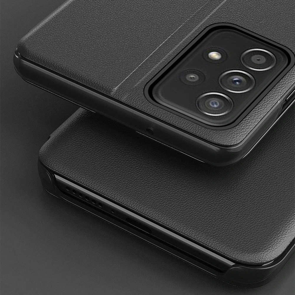 Hurtel Eco Leather View dėklas skirtas Samsung Galaxy A73, raudonas