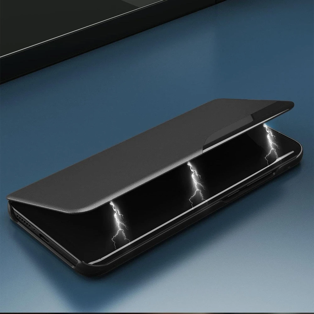 Hurtel Eco Leather View dėklas skirtas Samsung Galaxy A73, raudonas