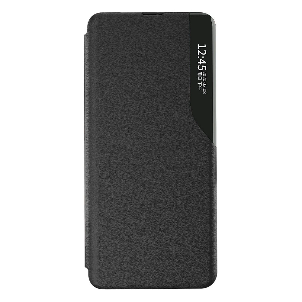 Hurtel Eco Leather View dėklas skirtas Xiaomi Redmi Note 11 Pro+ 5G (China) / 11 Pro 5G (China) / Mi11i HyperCharge / Poco X4 NFC 5G, raudonas