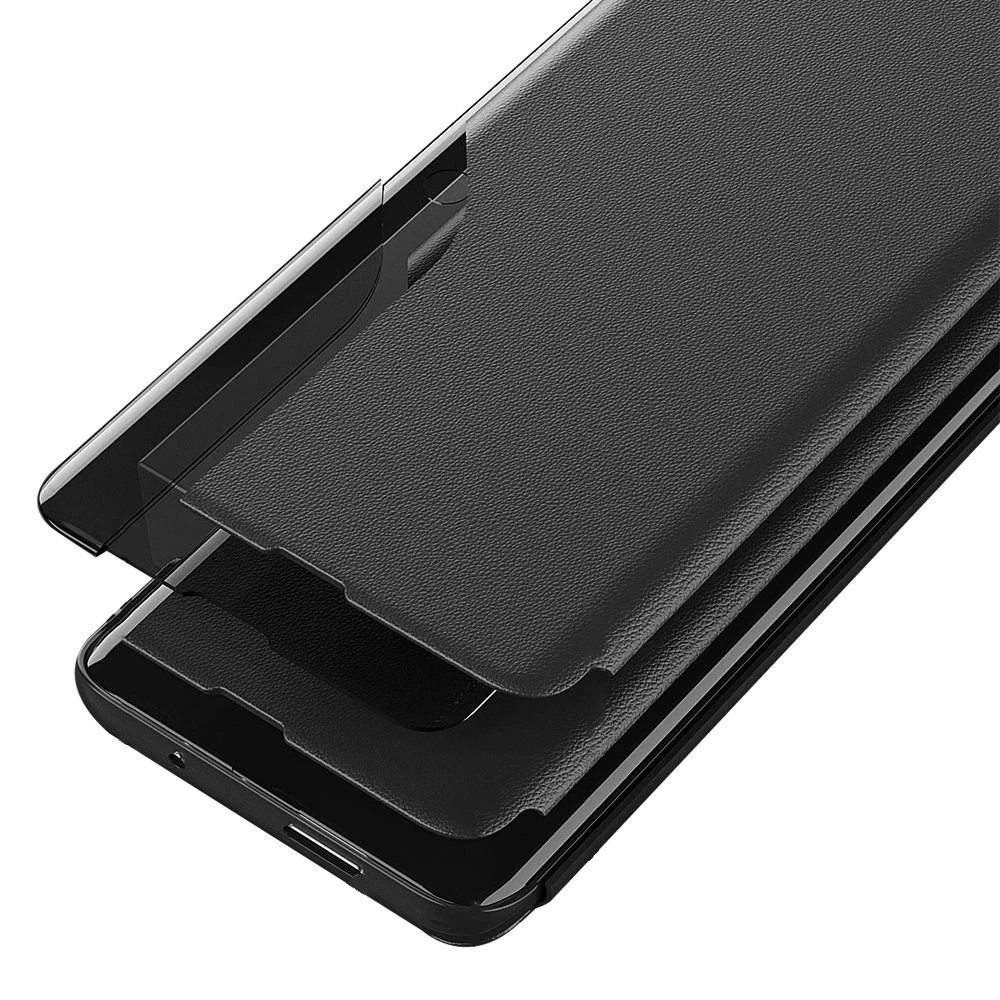 Hurtel Eco Leather View dėklas skirtas Xiaomi Redmi Note 11 Pro+ 5G (China) / 11 Pro 5G (China) / Mi11i HyperCharge / Poco X4 NFC 5G, raudonas