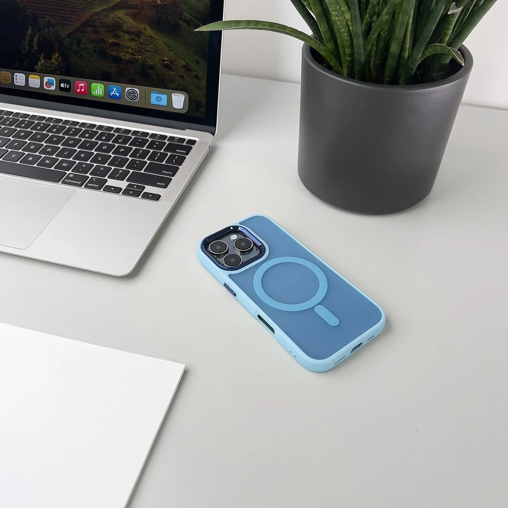Hurtel Fashion dėklas su MagSafe skirtas Samsung Galaxy A36 5G – Mėlyna