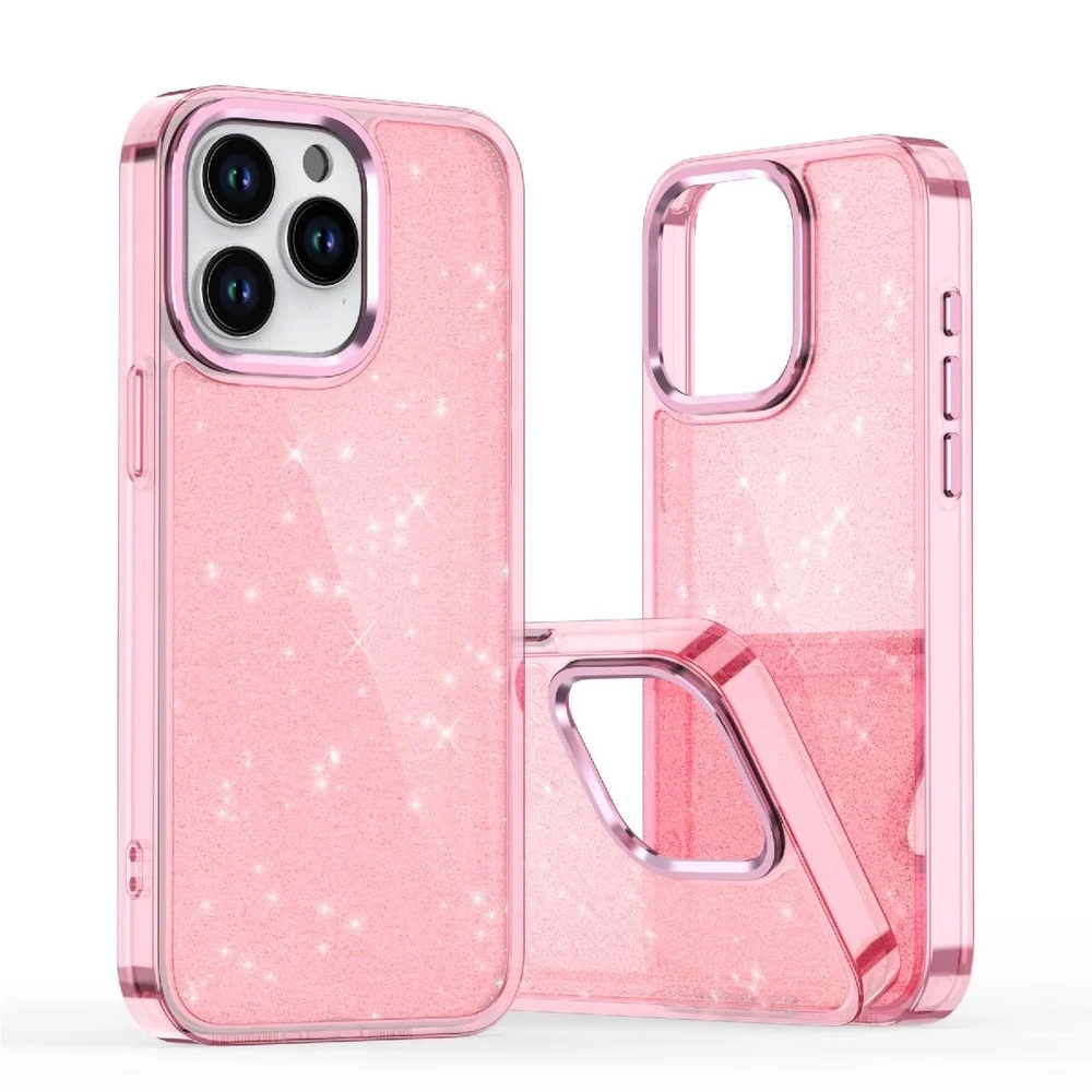 Hurtel Glitter dėklas skirtas Apple iPhone 16e – rožinės spalvos
