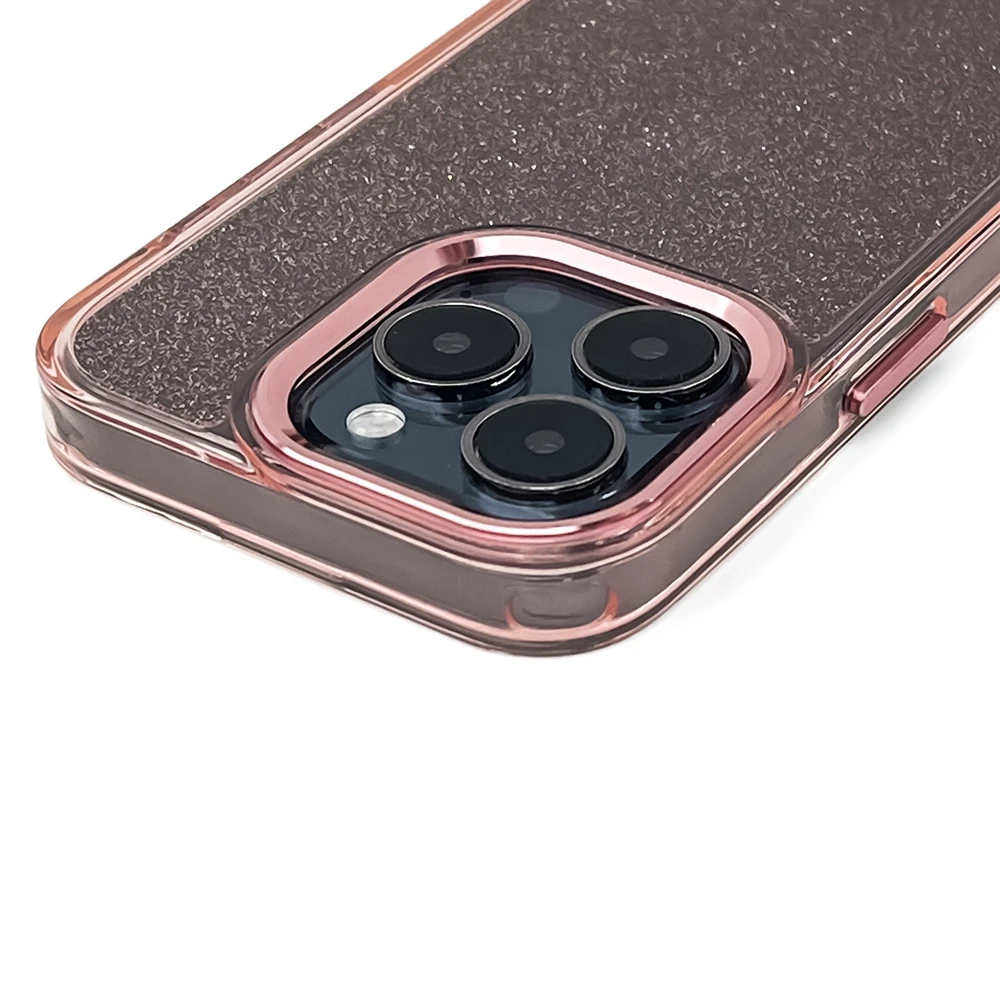 Hurtel Glitter dėklas skirtas Samsung Galaxy S25 Edge – rožinės spalvos