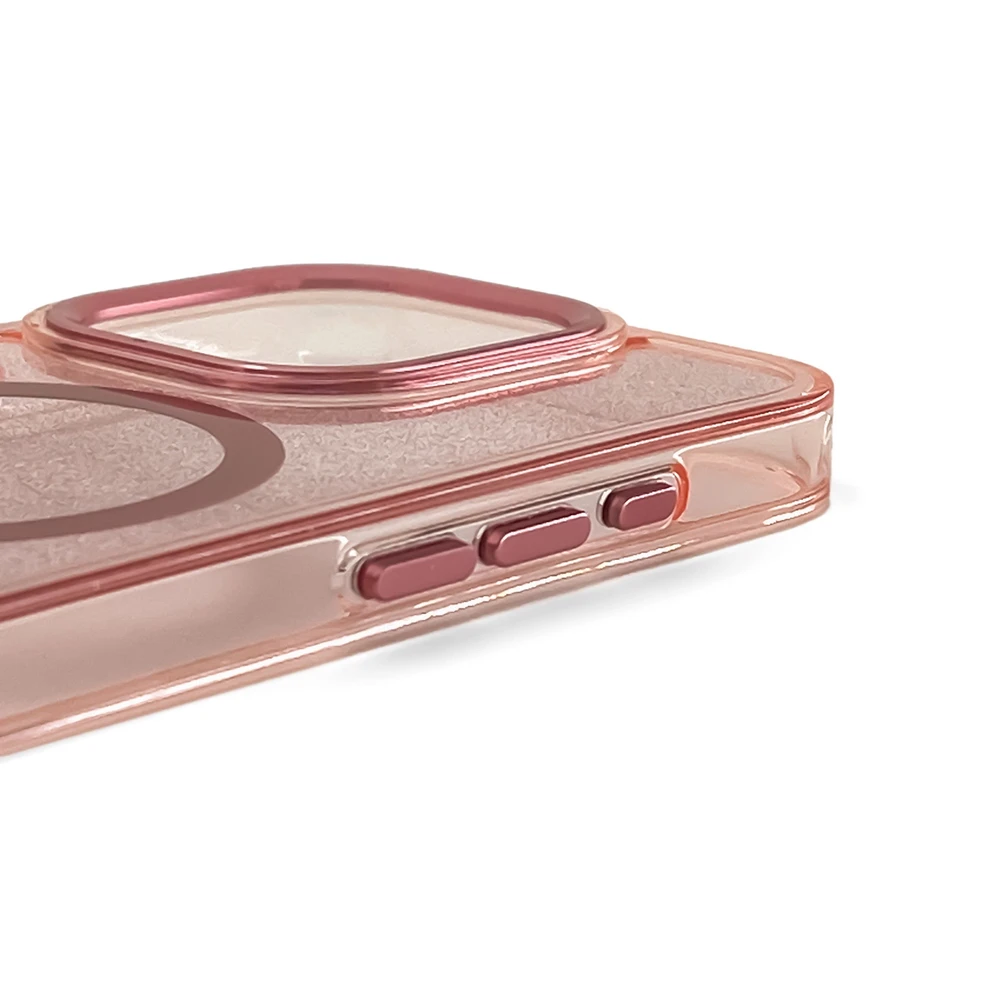 Hurtel Glitter MagSafe Apple iPhone 16 Plus – dėklas telefonui rožinės spalvos