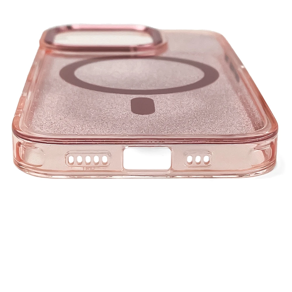 Hurtel Glitter MagSafe Apple iPhone 16 Pro Max – dėklas telefonui rožinės spalvos su blizgučiais