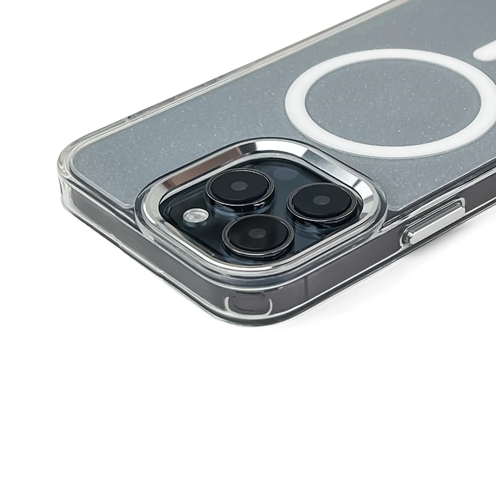 Hurtel Glitter MagSafe Apple iPhone 16 Plus – dėklas telefonui baltos spalvos