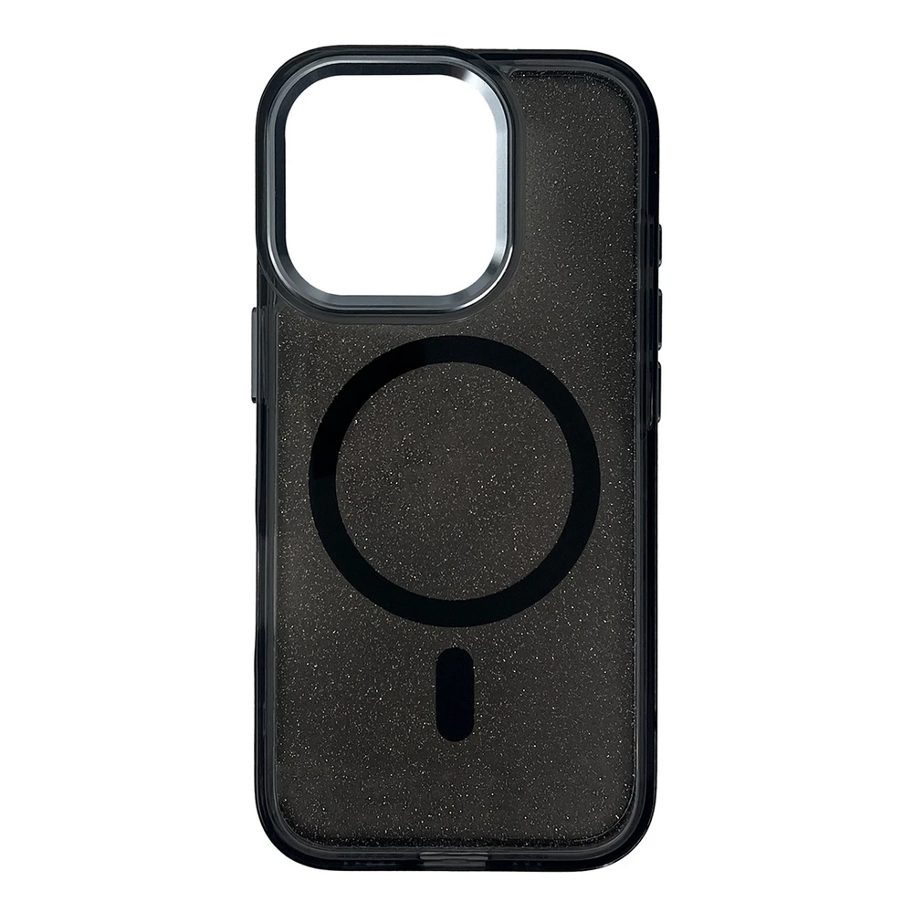 Hurtel Glitter MagSafe Apple iPhone 16 Pro Max – dėklas telefonui juodos spalvos