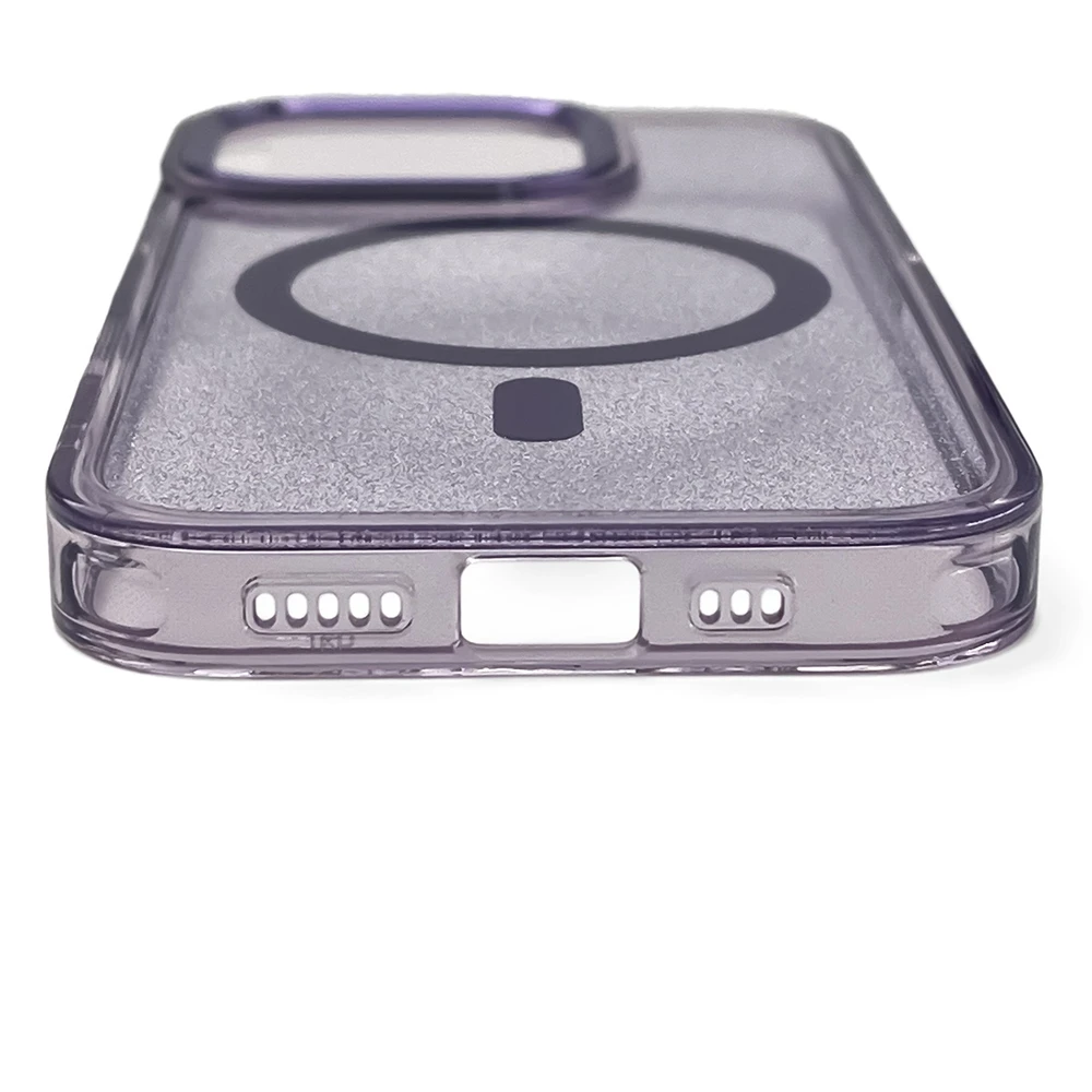 Hurtel Glitter MagSafe Apple iPhone 16 Pro Max – dėklas telefonui violetinės spalvos