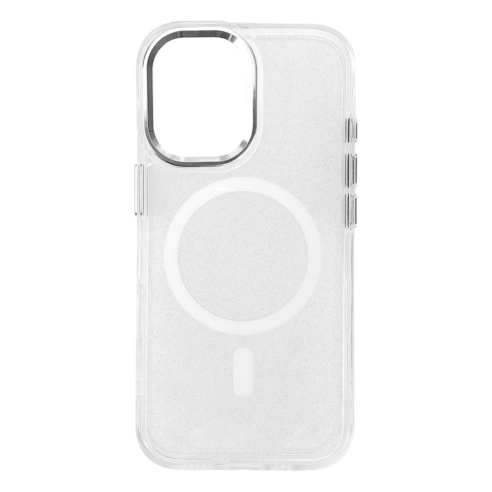 Hurtel Glitter dėklas su MagSafe skirtas Samsung Galaxy A36 5G – Baltas