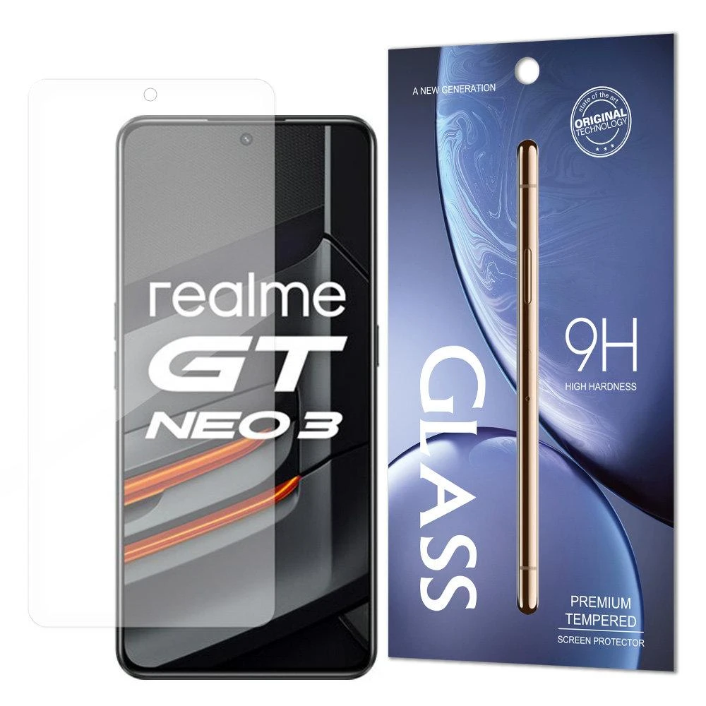 9H Apsauginis stiklas Realme GT Neo 3 (packaging – envelope)