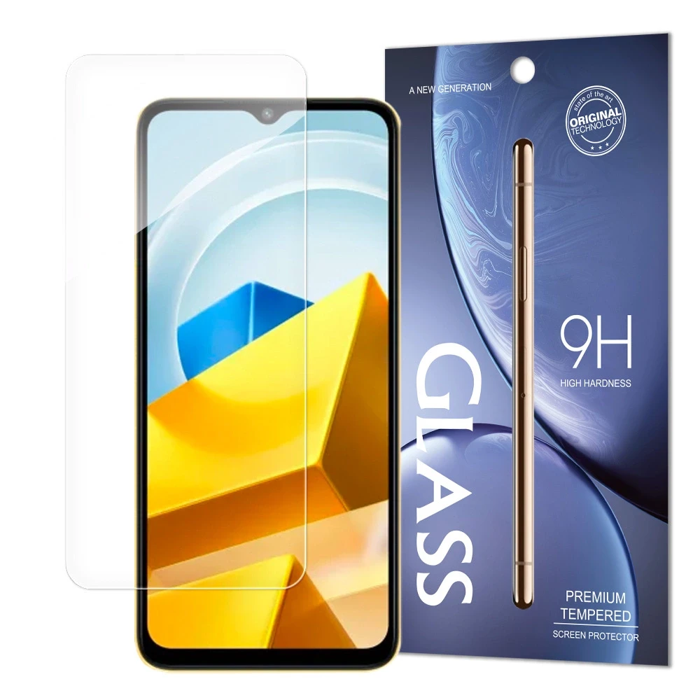 Hurtel Apsauginis stiklas Xiaomi Poco M5 tempered glass 9H hardness (packaging – envelope)