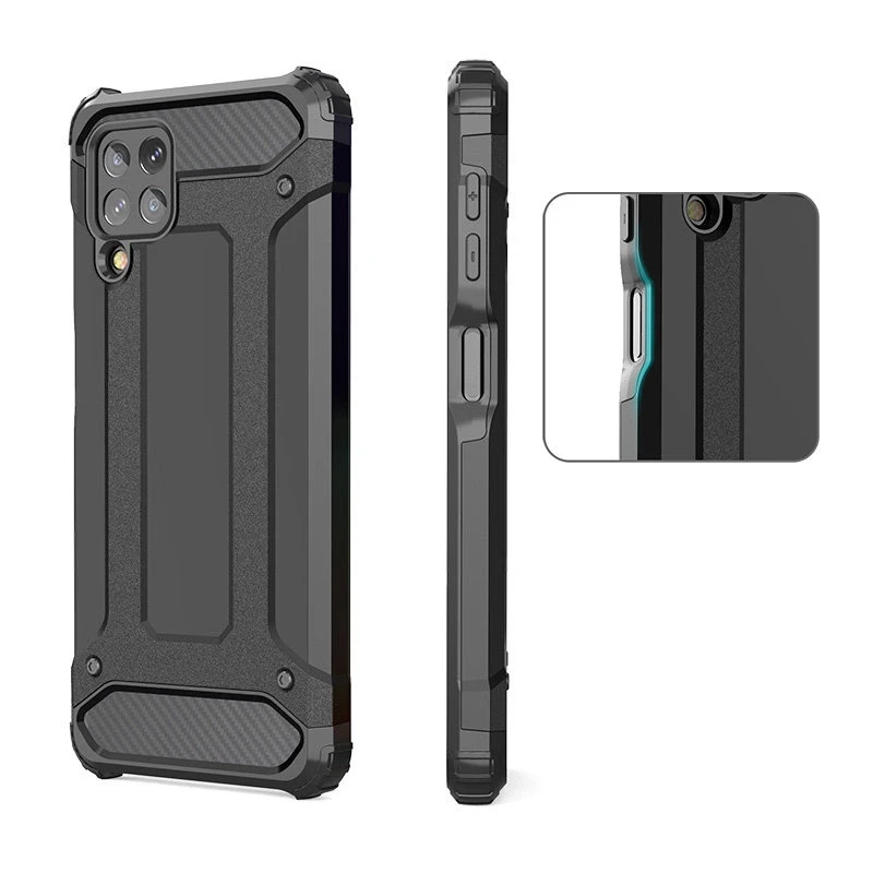 Hurtel Hibrid dėklas skirtas Samsung Galaxy A22 4G, sidabrinis