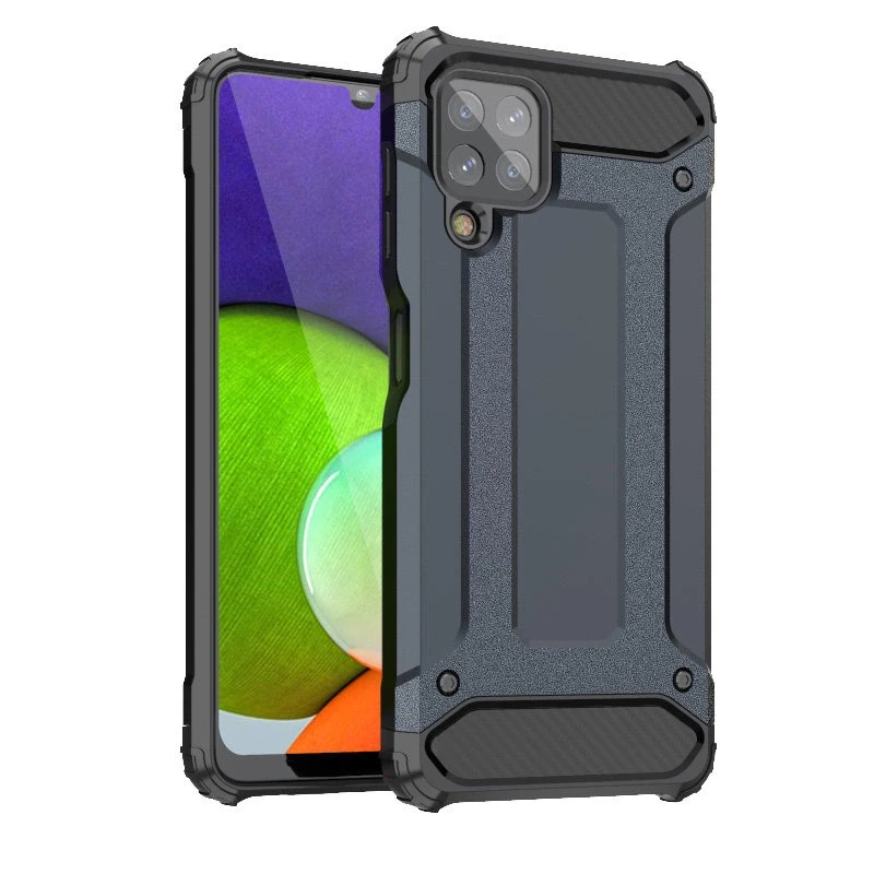 Hurtel Hibrid dėklas skirtas Samsung Galaxy A22 4G, mėlynas