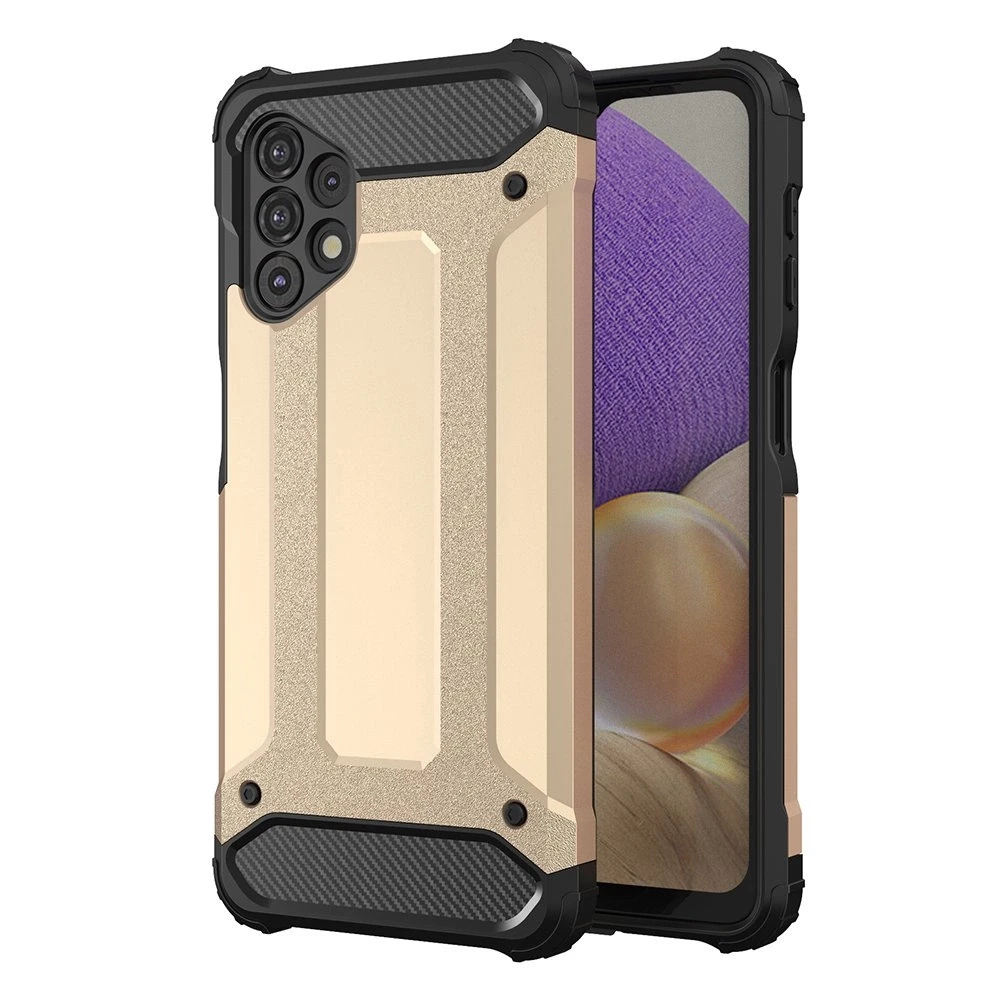 Hurtel Hibrid dėklas skirtas Samsung Galaxy A32 5G, auksinis