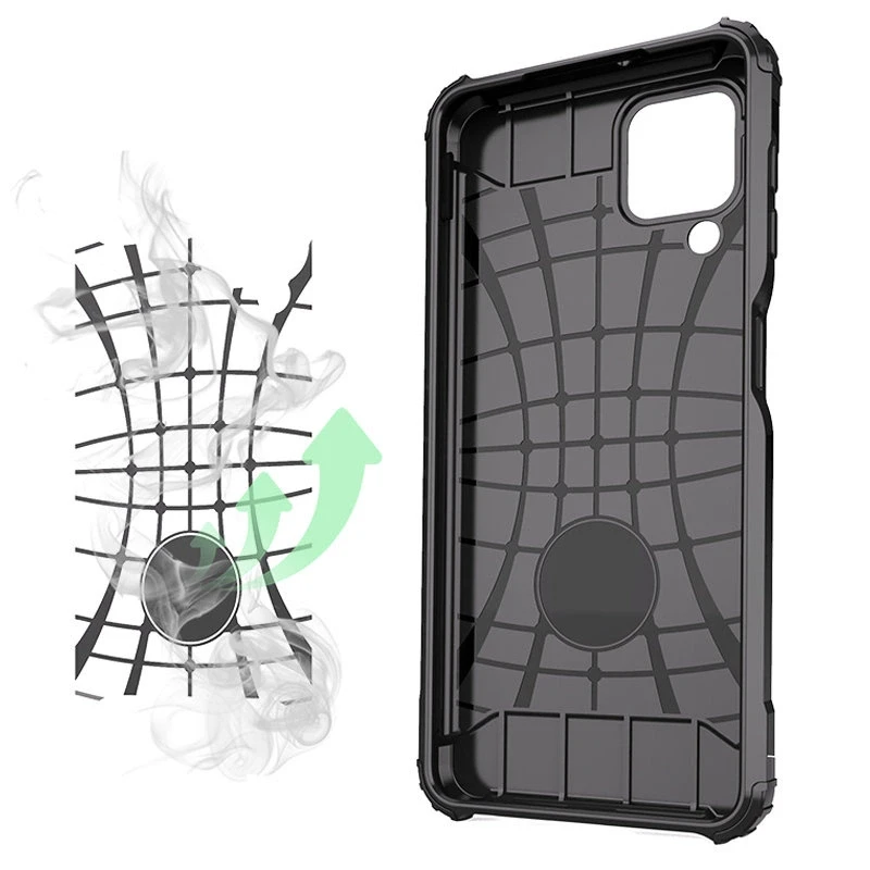 Hurtel Hibrid dėklas skirtas Samsung Galaxy A22 4G, sidabrinis
