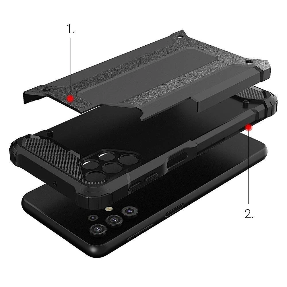 Hurtel Hibrid dėklas skirtas Samsung Galaxy A73, mėlynas