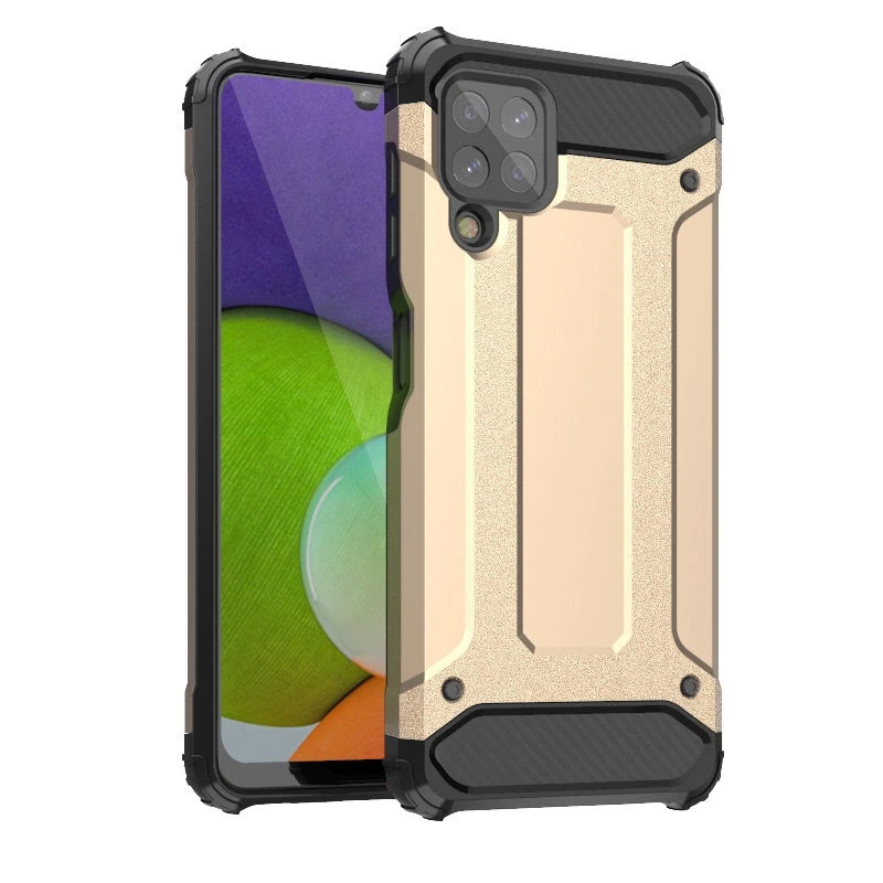 Hurtel Hibrid dėklas skirtas Samsung Galaxy A22 4G, auksinis