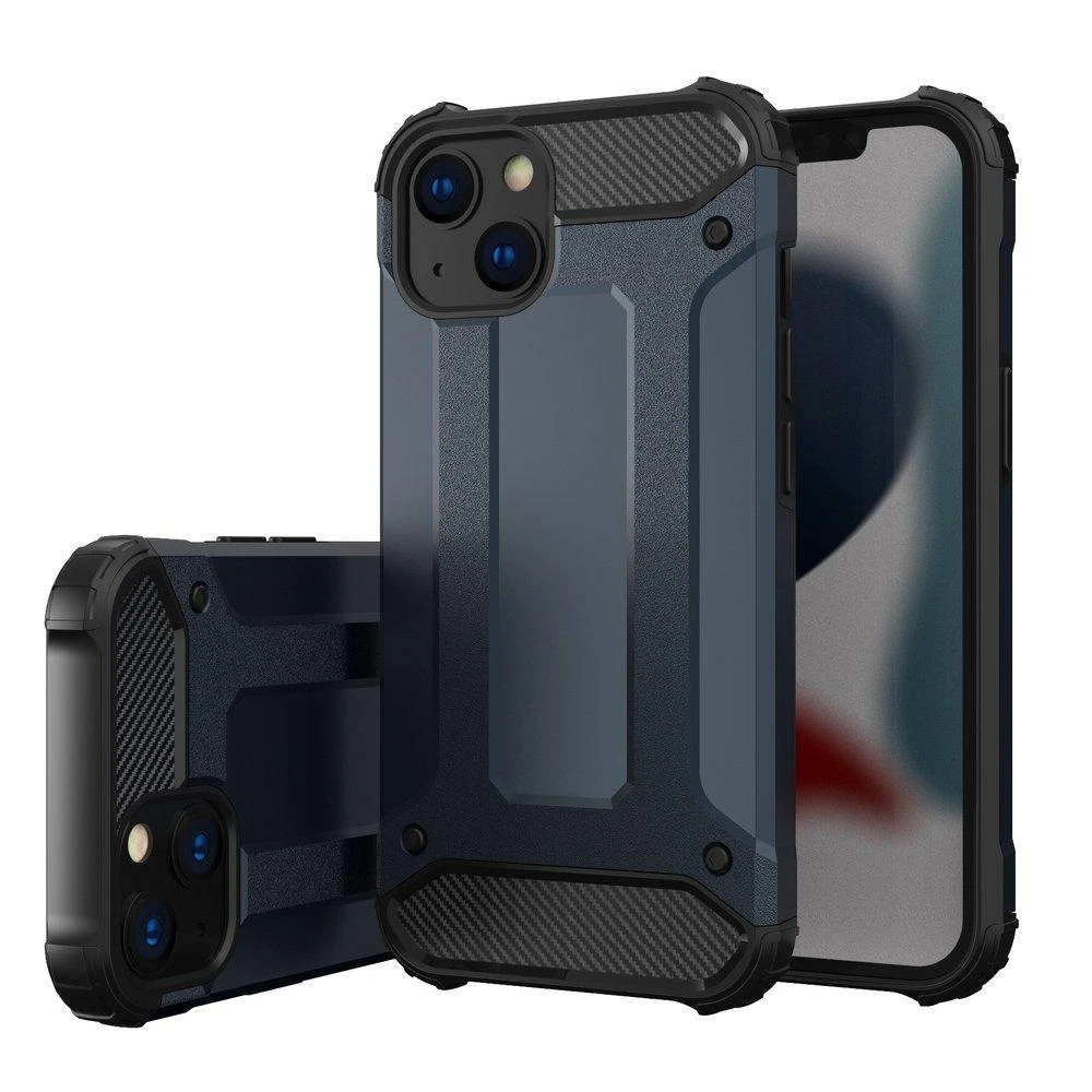 Hurtel Hybrid Armor dėklas skirtas iPhone 14 Plus, mėlynas