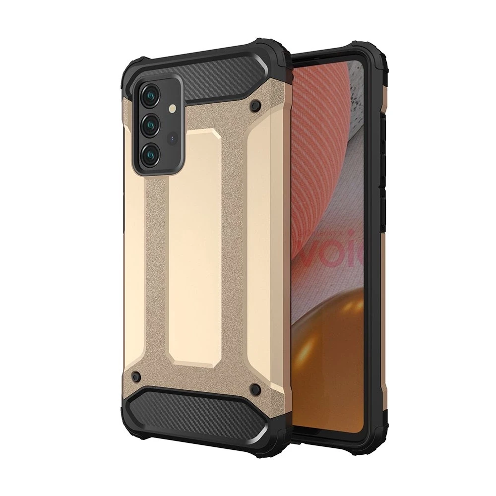 Hurtel Hybrid Armor Samsung Galaxy A36 – dėklas telefonui aukso spalvos