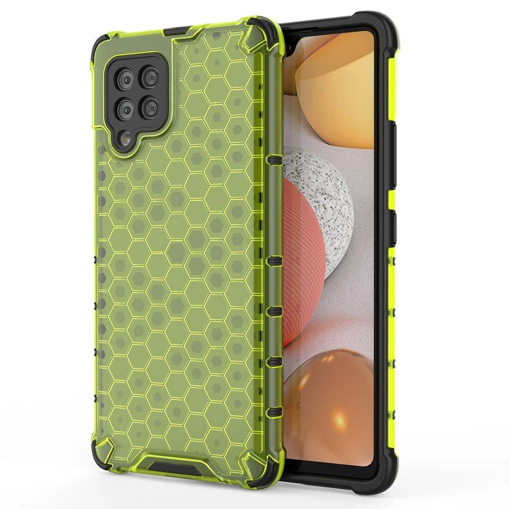 Hurtel Honeycomb dėklas skirtas Samsung Galaxy A42 5G, žalias