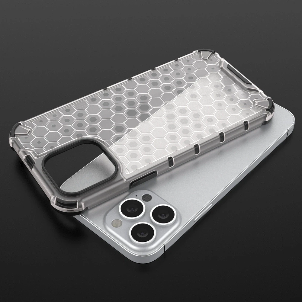 Hurtel Honeycomb dėklas skirtas iPhone 13 Pro Max, mėlynas
