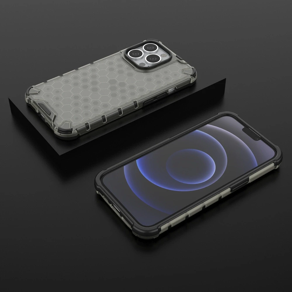 Hurtel Honeycomb dėklas skirtas iPhone 13 Pro, juodas