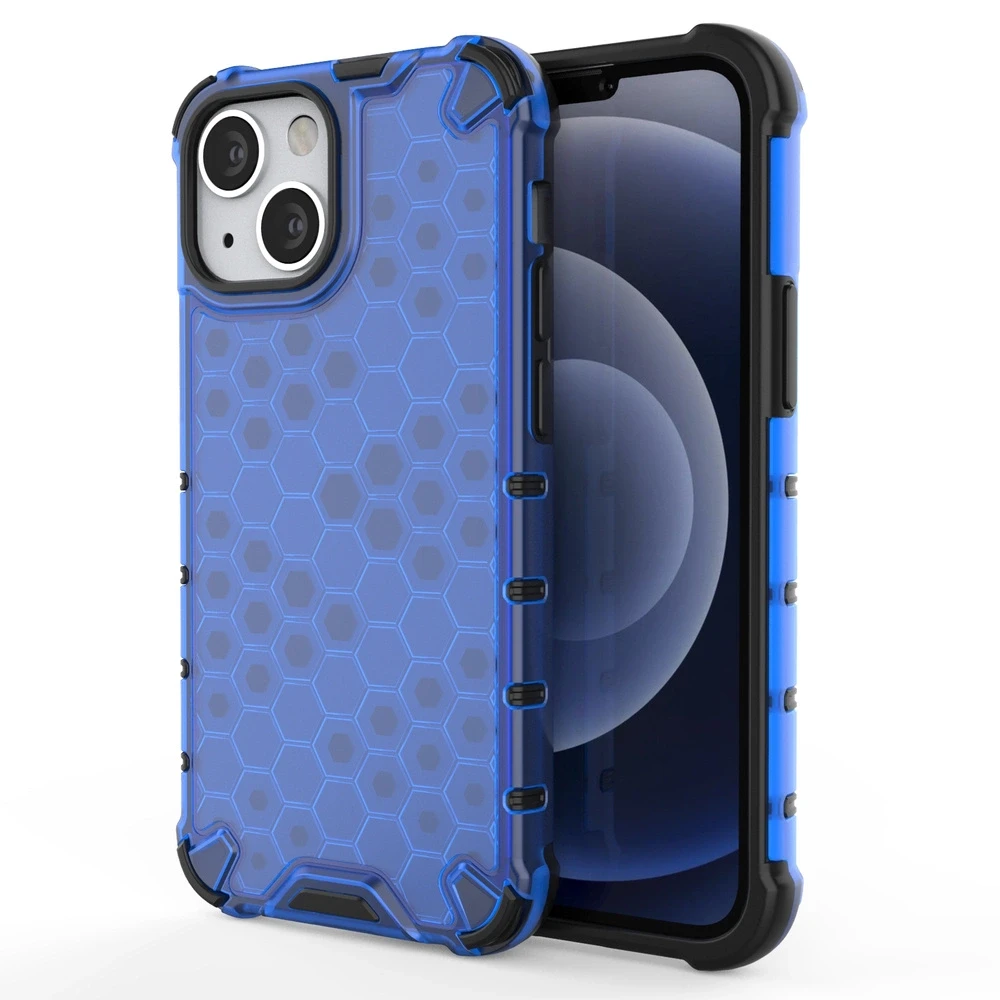 Hurtel Honeycomb dėklas skirtas iPhone 13 mini, mėlynas