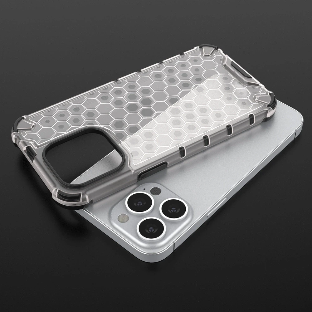 Hurtel Honeycomb dėklas skirtas iPhone 13 Pro, mėlynas