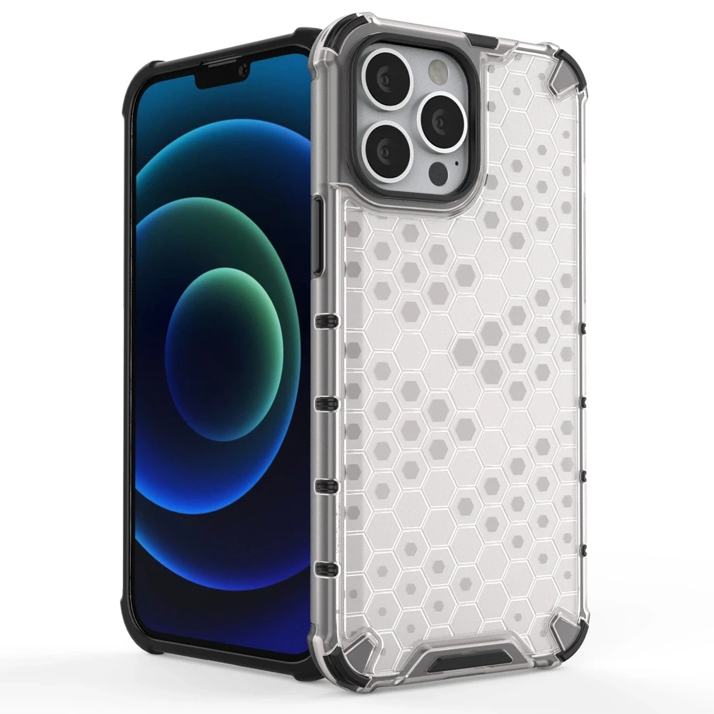 Hurtel Honeycomb dėklas skirtas iPhone 13 Pro Max, juodas
