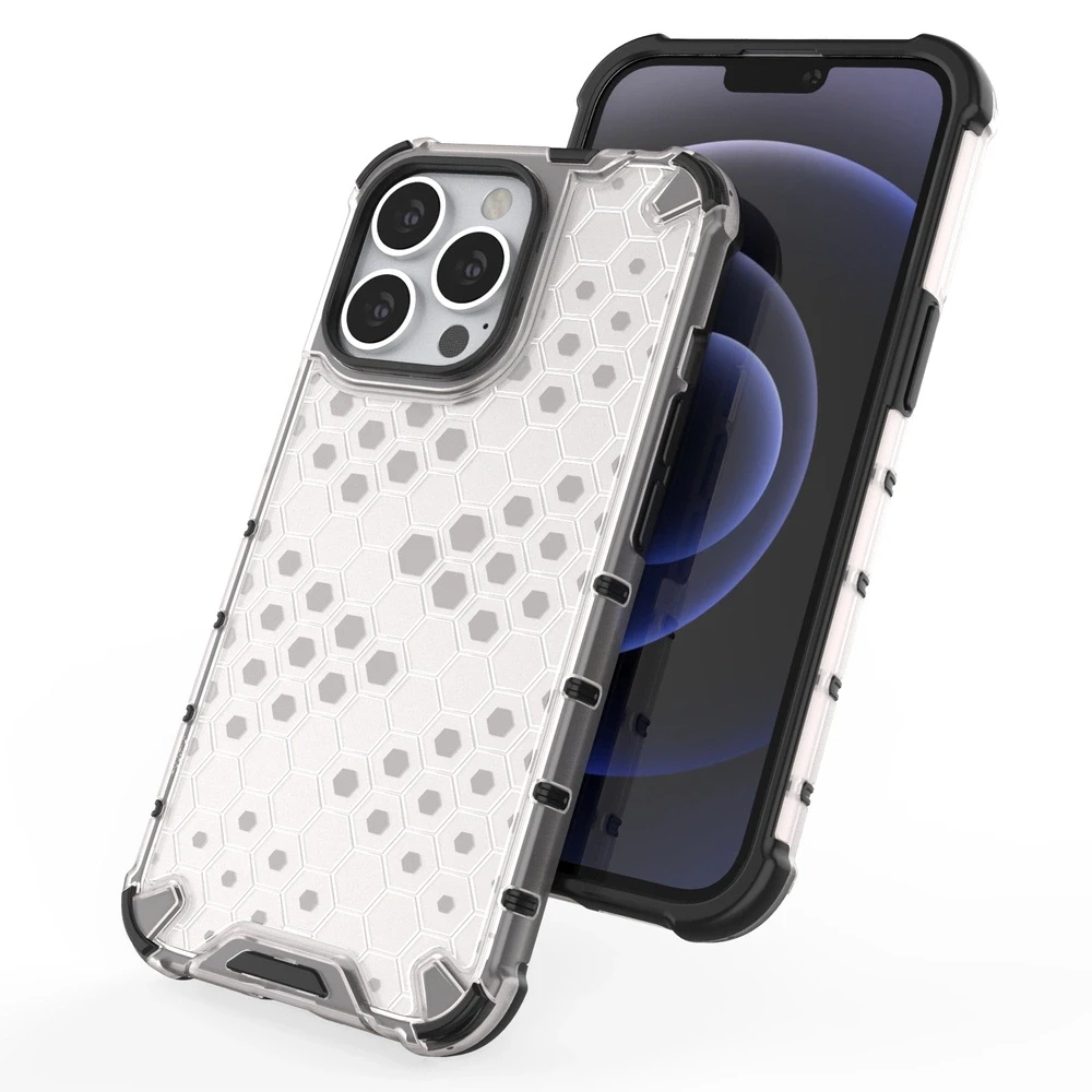 Hurtel Honeycomb dėklas skirtas iPhone 13 Pro, juodas