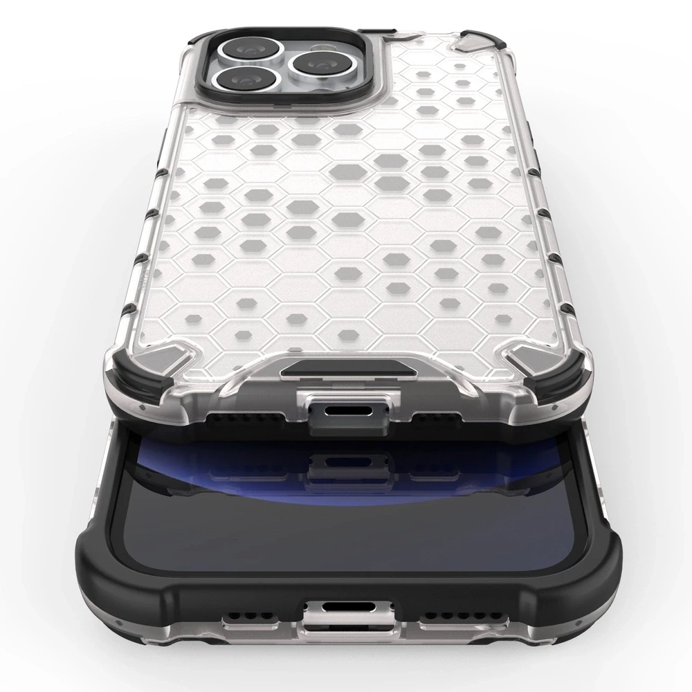 Hurtel Honeycomb dėklas skirtas iPhone 13 Pro, raudonas