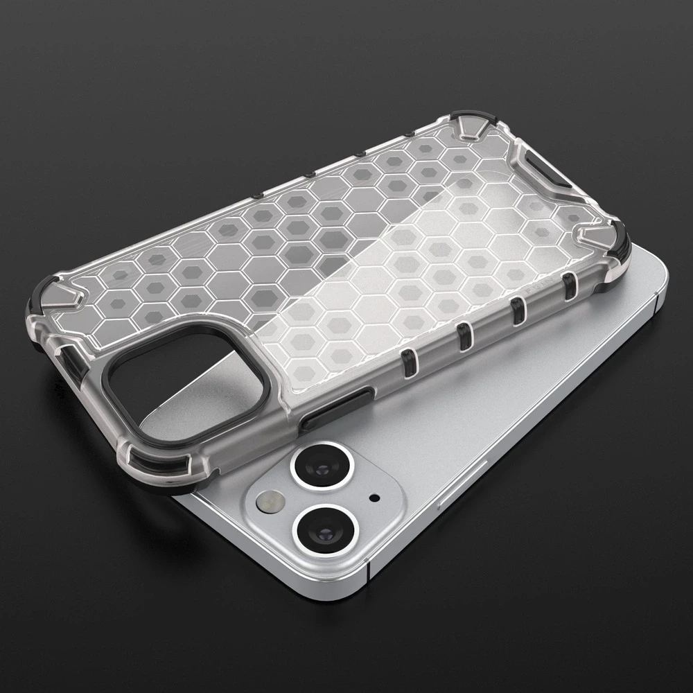 Hurtel Honeycomb dėklas skirtas iPhone 13 mini, raudonas