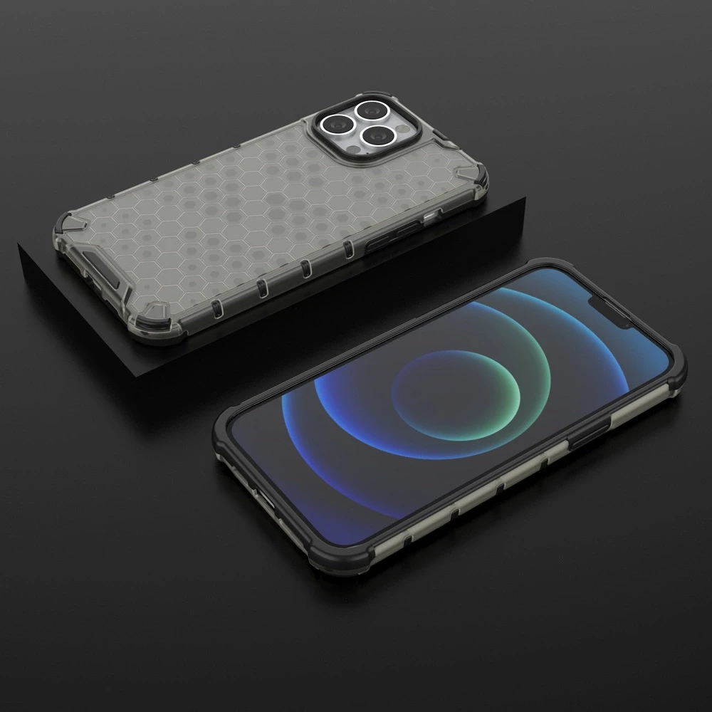 Hurtel Honeycomb dėklas skirtas iPhone 13 Pro Max, juodas
