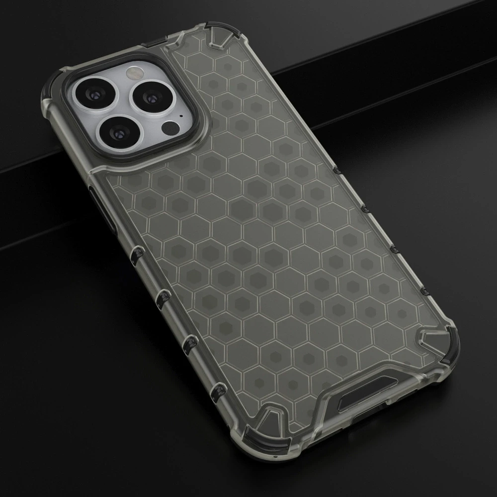 Hurtel Honeycomb dėklas skirtas iPhone 13 Pro, juodas
