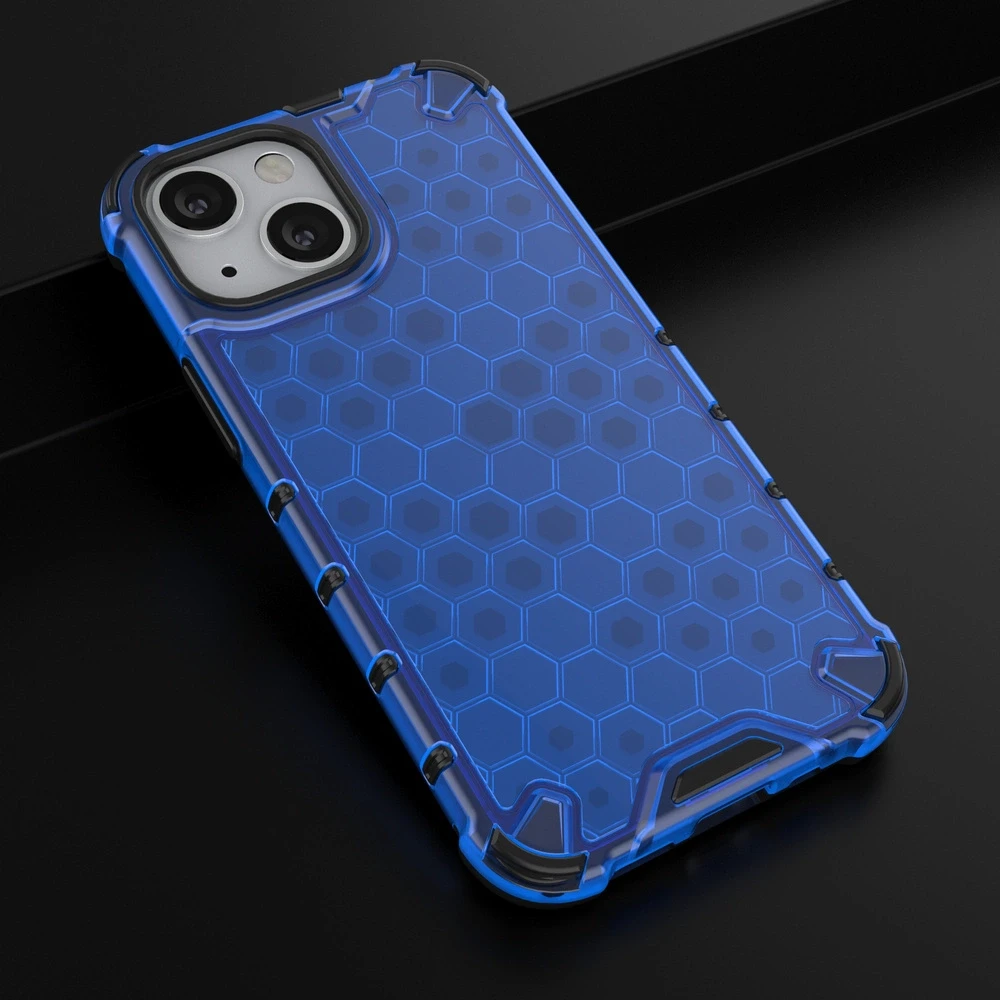 Hurtel Honeycomb dėklas skirtas iPhone 13 mini, mėlynas