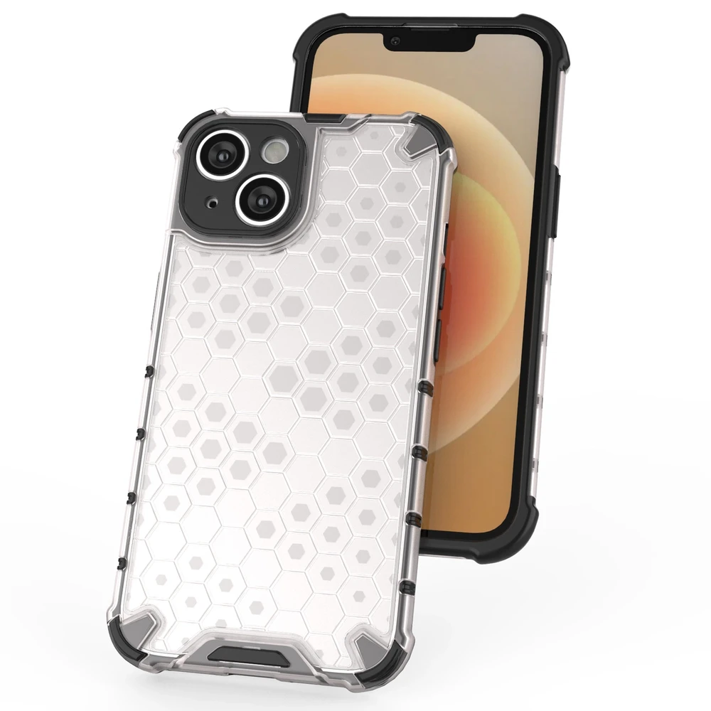 Hurtel Honeycomb dėklas skirtas iPhone 14 Plus, skaidrus