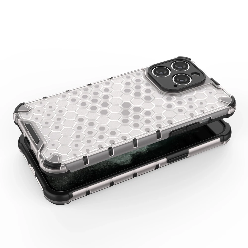Hurtel Honeycomb dėklas skirtas iPhone 14 Pro Max, skaidrus