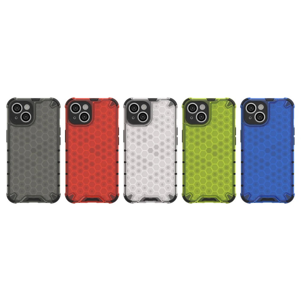 Hurtel Honeycomb dėklas skirtas iPhone 14 Plus, skaidrus