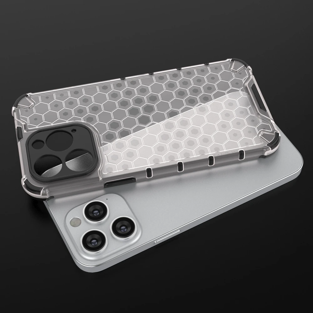 Hurtel Honeycomb dėklas skirtas iPhone 14 Pro Max, mėlynas