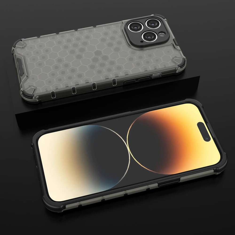 Hurtel Honeycomb dėklas skirtas iPhone 14 Pro Max, juodas