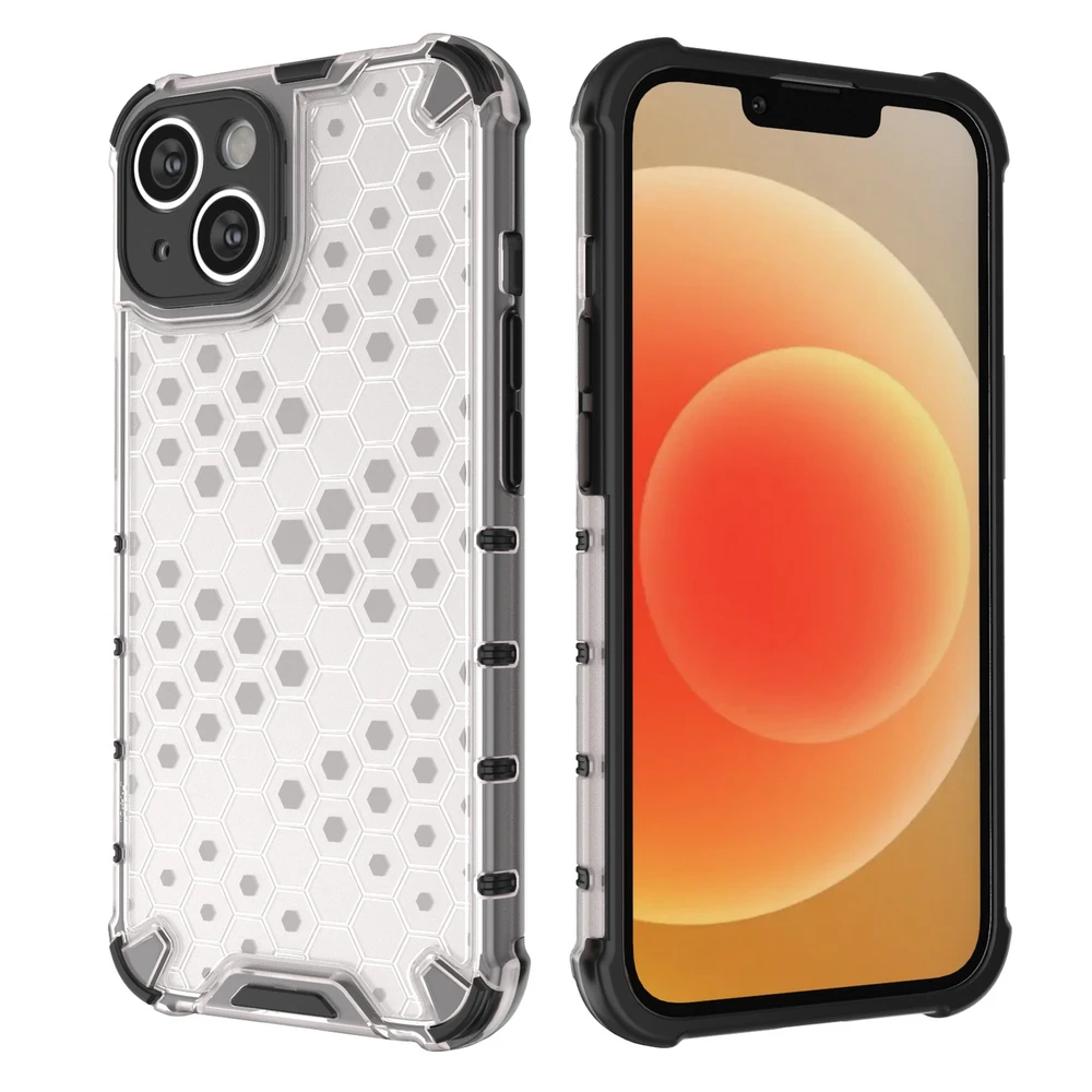 Hurtel Honeycomb dėklas skirtas iPhone 14 Plus, skaidrus