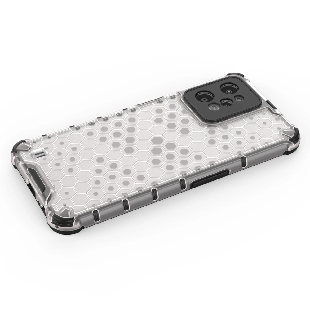 Hurtel Honeycomb dėklas skirtas Realme C31, skaidrus