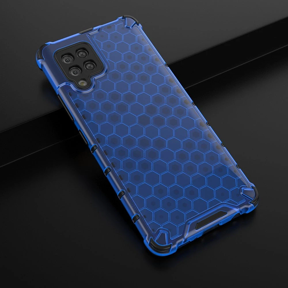 Hurtel Honeycomb dėklas skirtas Samsung Galaxy A42 5G, mėlynas
